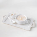 JUMAMA stewed white bird's nest with milk on a serving tray – 炖白燕 รังนกขาวตุ๋น